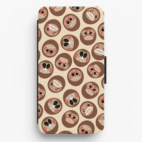 Mask Face Flip / Wallet Phone Case Smooth Edges easy installation