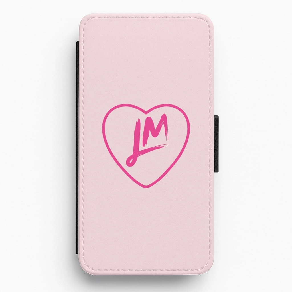 Matte Coating Finish Stylish Touch Little Mix Logo Pink Flip / Wallet Phone Case