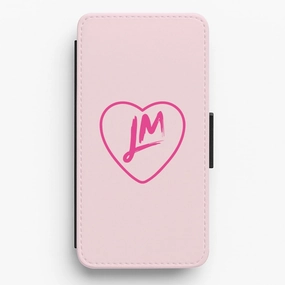 Matte Coating Finish Stylish Touch Little Mix Logo Pink Flip / Wallet Phone Case