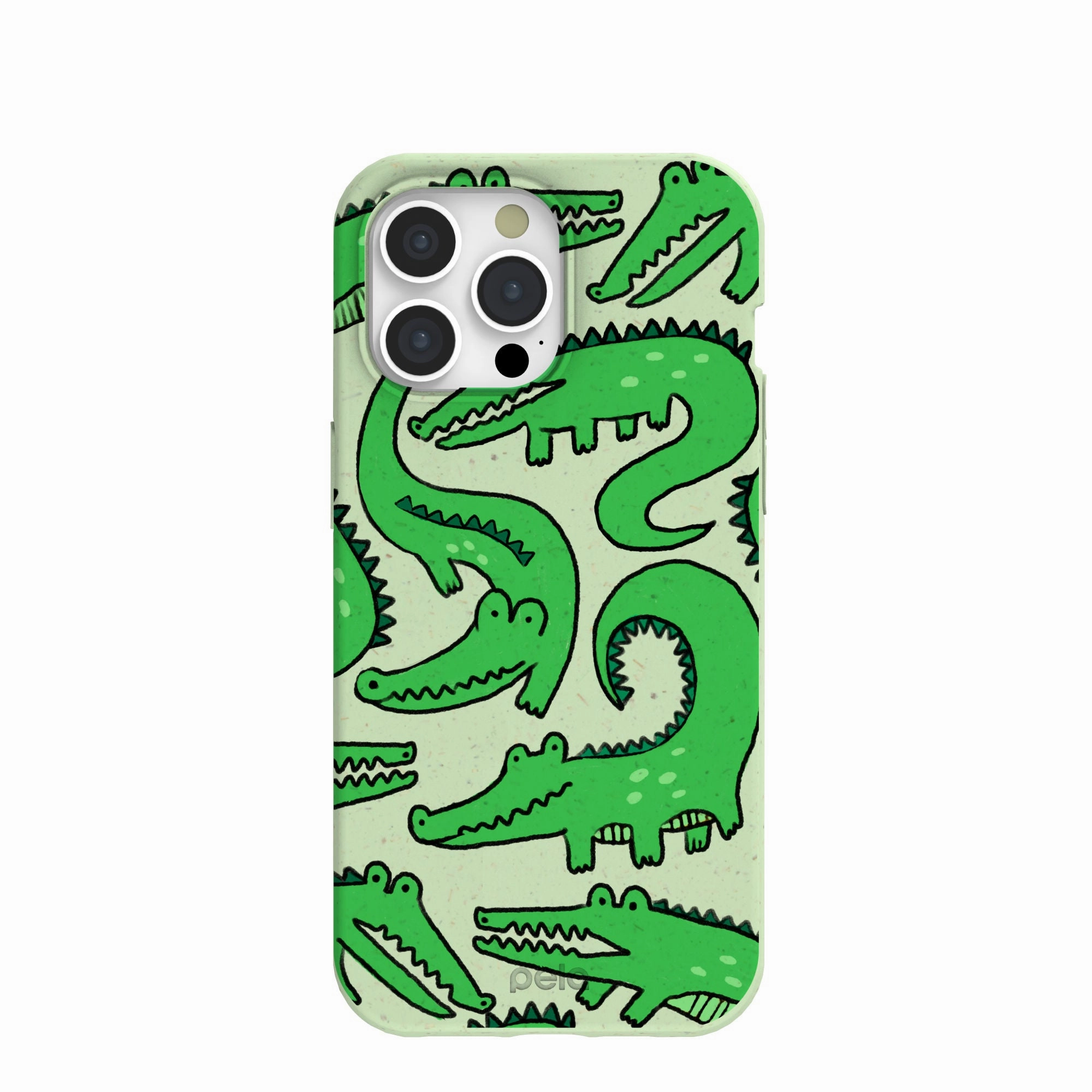 Sage Green Croc a Doodle iPhone 15 Pro Max Case Comfort Style