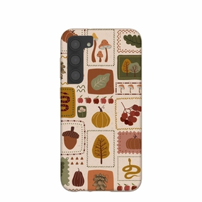 Portable Shield Shockproof Corners Seashell Autumn Patch Samsung Galaxy S23 (Plus) Case