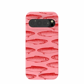 Bubblegum Pink Sardine Stream Google Pixel 9/9 Pro Case custom design Comfort Shield Texture