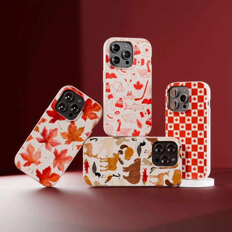 Minimal Surface Layer Seashell Canadian Flag iPhone 17 Pro Max Case