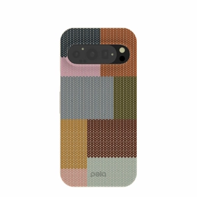 London Fog Knitted Patchwork Google Pixel 9/9 Pro Case Everyday Comfort