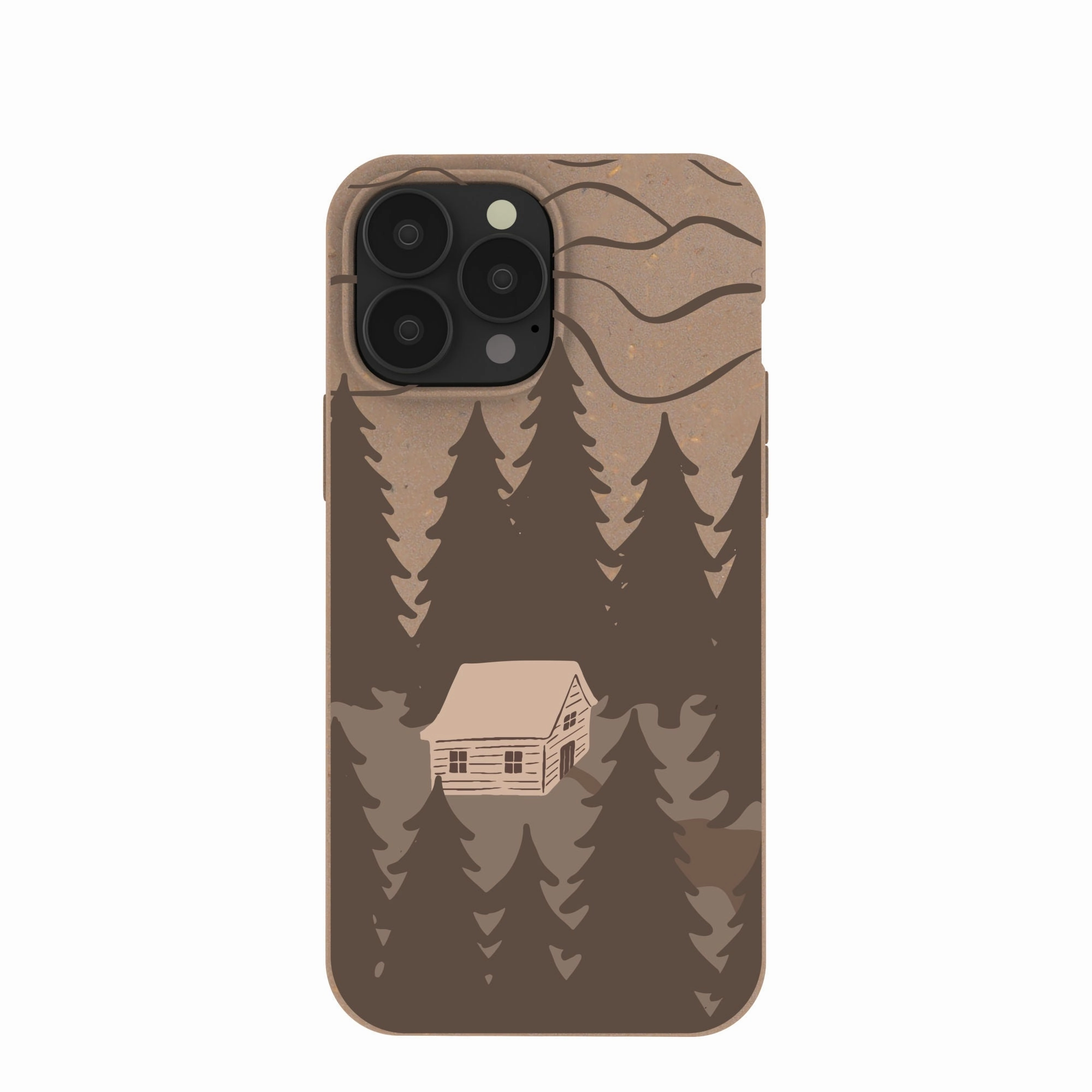 Stylish Finish Hybrid Form Chocolate Brown Hidden Cabin iPhone 13 Pro Max Case