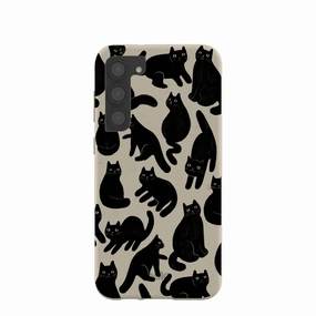 Rugged Design London Fog Night Meowers Samsung Galaxy S23 (Plus) Case
