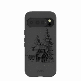 Black Lone Cabin Google Pixel 10/10 Pro Case Compact Shell Travel Accessory