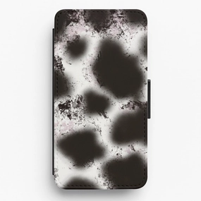 Faded Pattern Flip / Wallet Phone Case Soft Finish Texture Flexible Detail