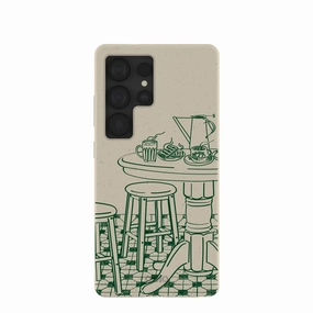 Elegant Layer Texture Color Accent London Fog Brunch Samsung Galaxy S25 Ultra Case