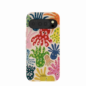 Seashell Octopi Google Pixel 10/10 Pro Case Compact Style Smooth Surface Layer