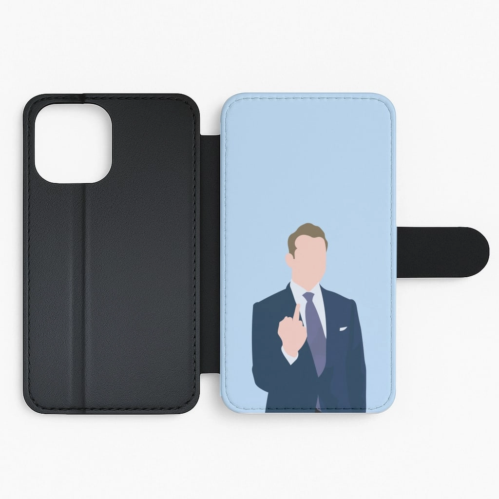 Middle Finger Flip / Wallet Phone Case Minimal Design