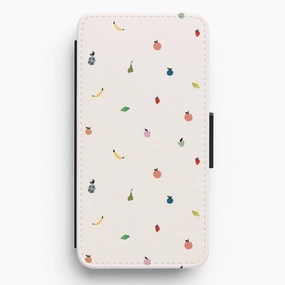 Durable Texture Finish Mini Fruits - Fruit Patterns Flip / Wallet Phone Case
