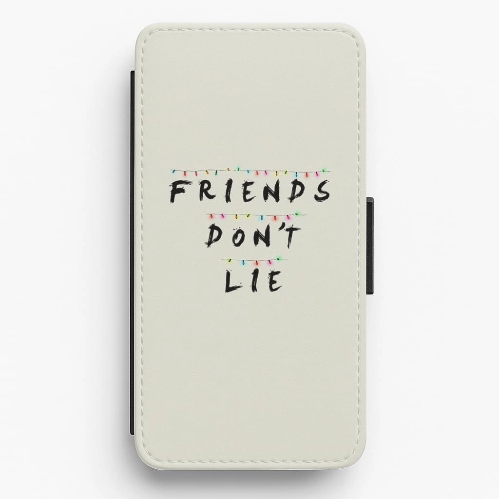 Friends Don't Lie Lights Flip / Wallet Phone Case Matte Build