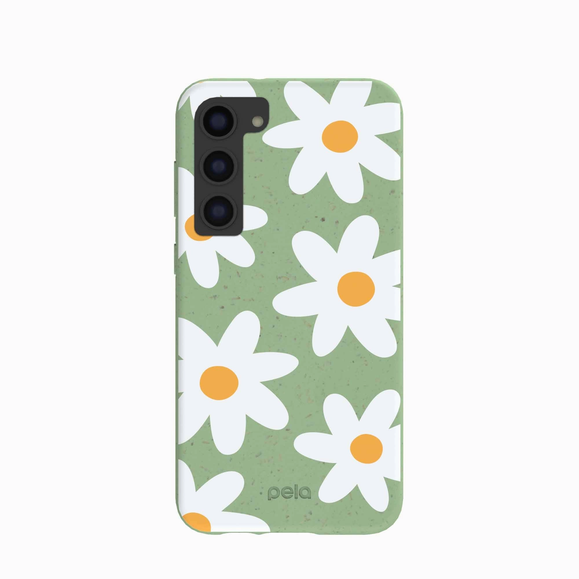 Clear Protection Minimal Feel Sage Green Daisy Samsung Galaxy S23 (Plus) Case