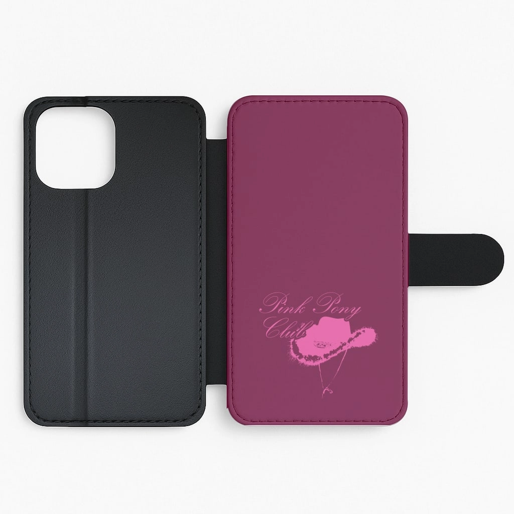 Shock Cushion Minimal Pattern Texture Pink Pony Club 1 Flip / Wallet Phone Case