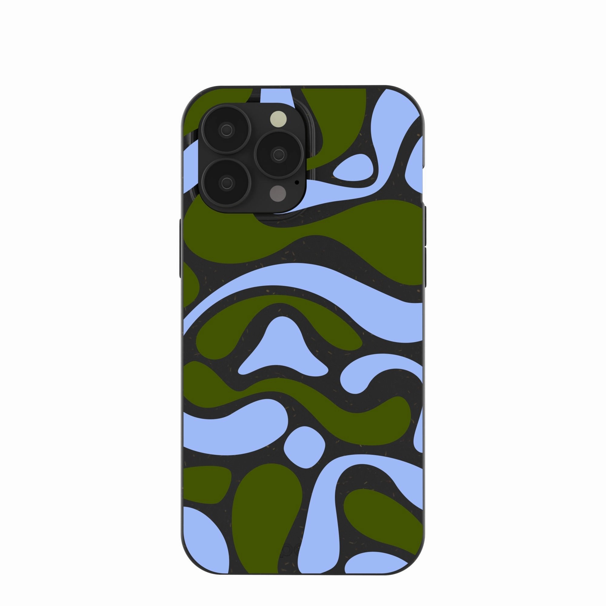 Black Curve and Flow iPhone 13 Pro Max Case Hybrid Material