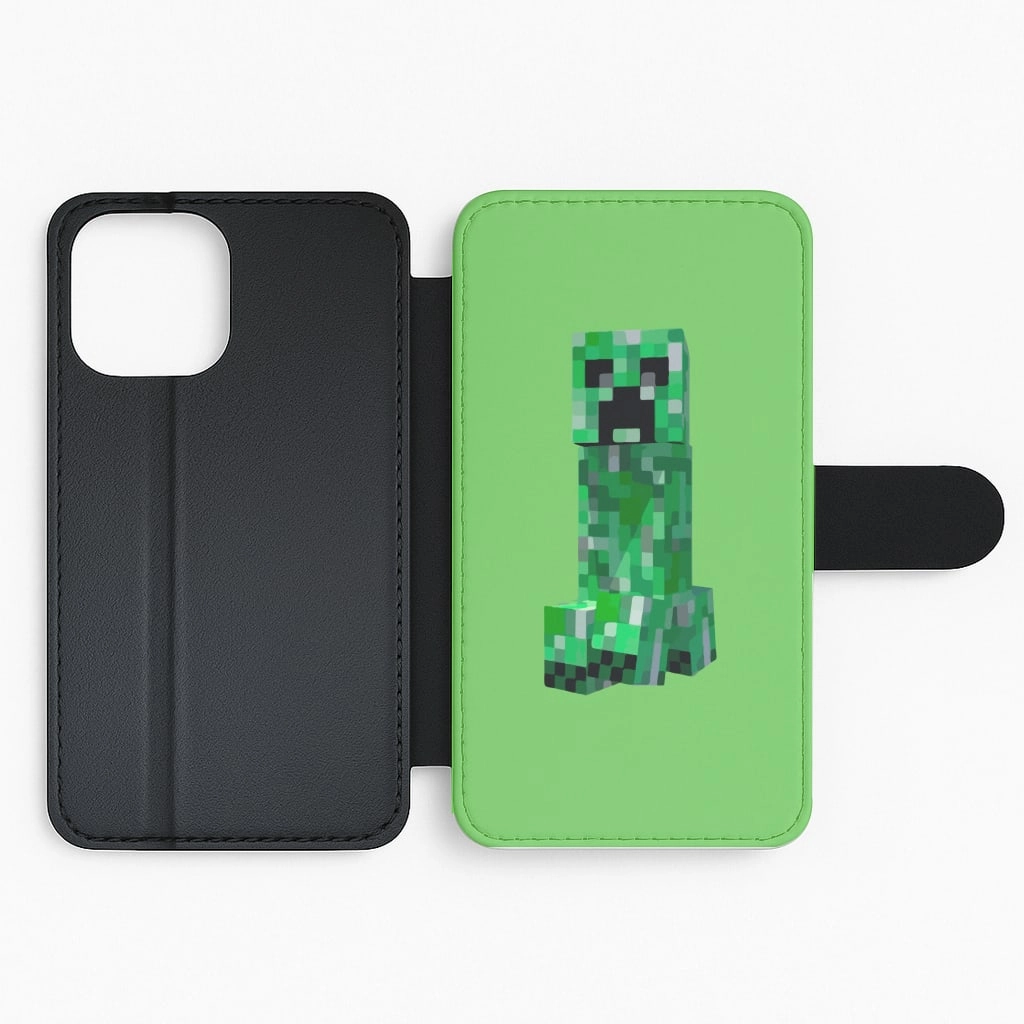 Mining Creeper Flip / Wallet Phone Case Soft Finish