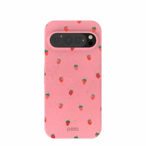 Premium Build Sleek Finish Bubblegum Pink Summer Berries Google Pixel 9/9 Pro Case