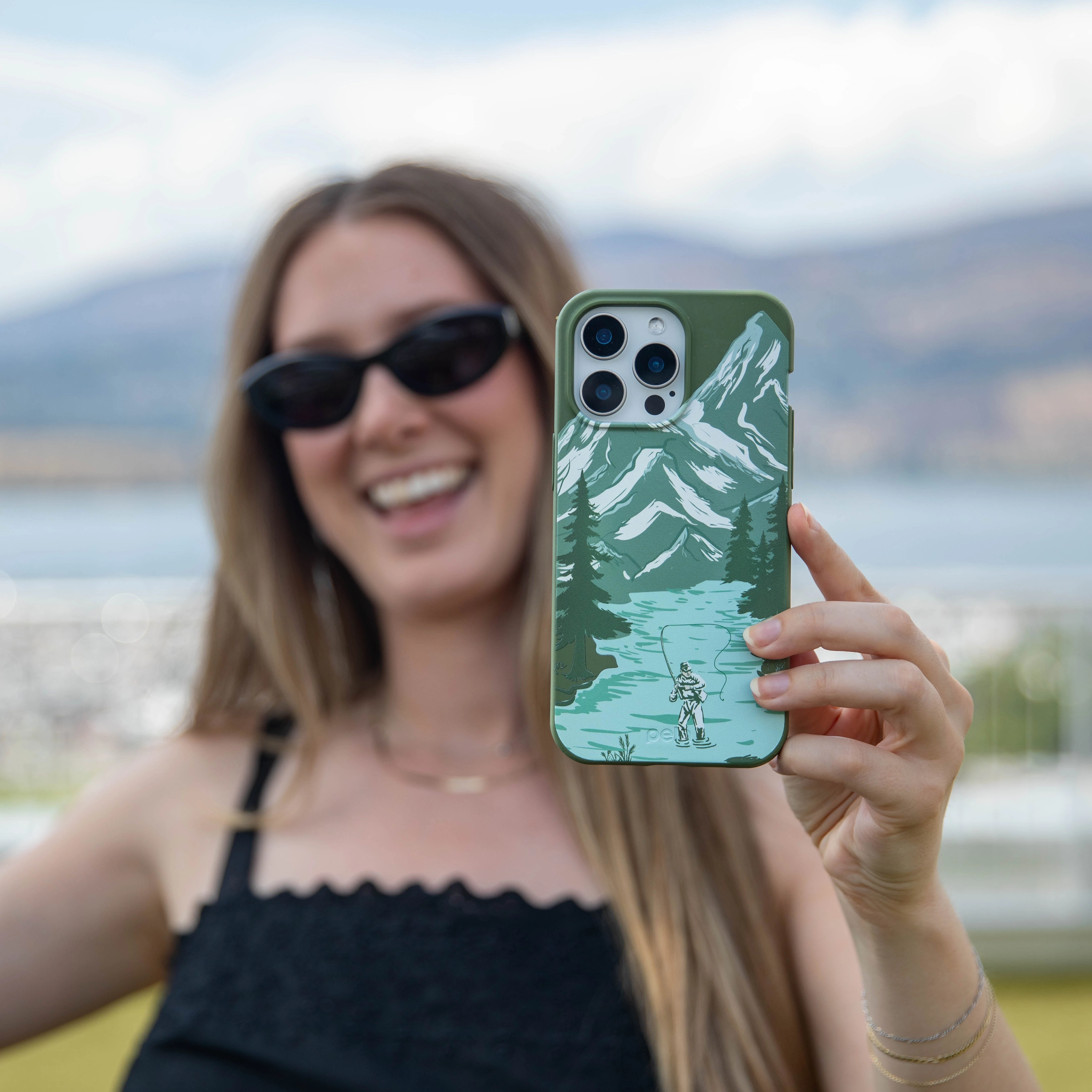 Forest Floor Morning Fishing iPhone 17 Pro Max Case Matte Coating Finish