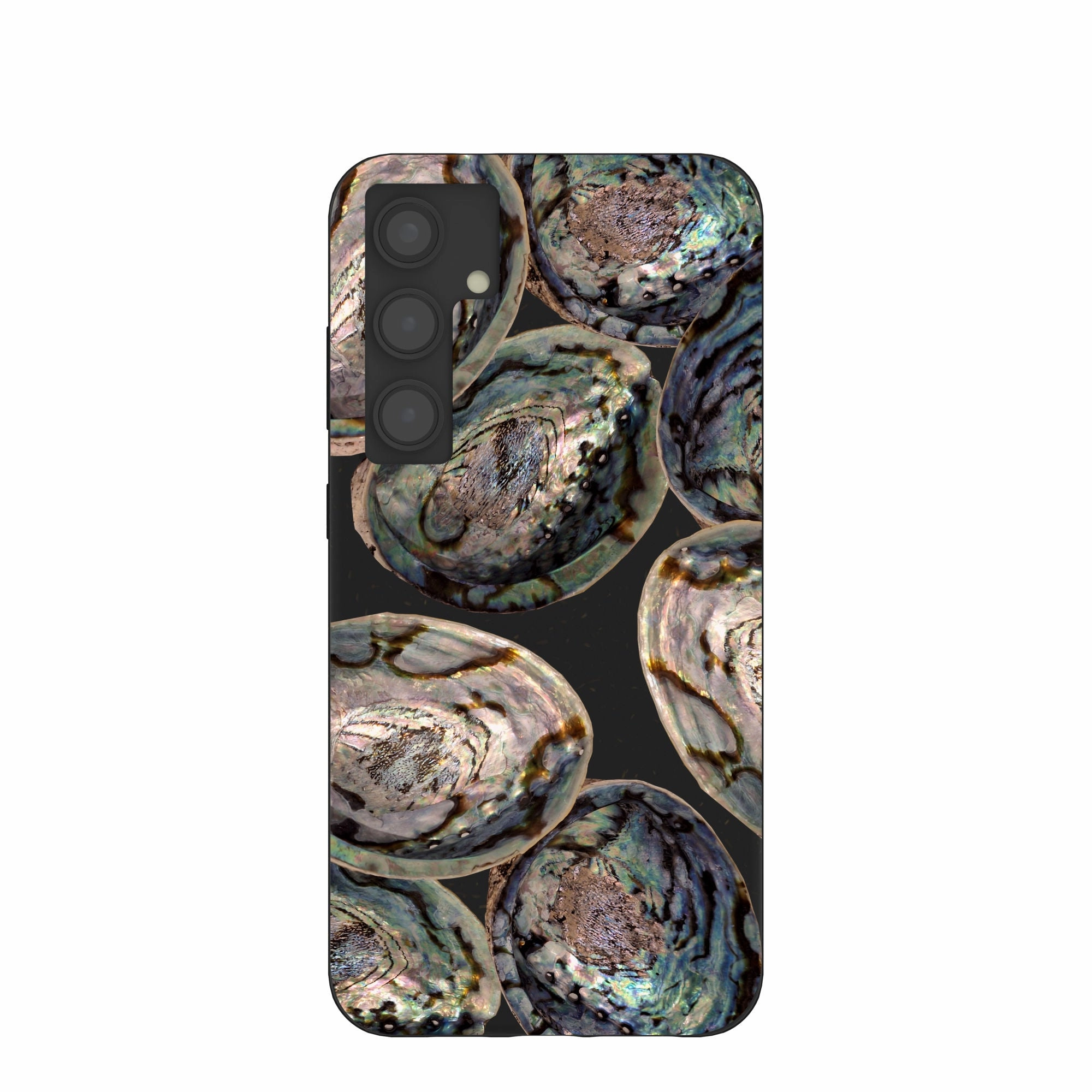 Transparent Shell Black Abalone Shells Samsung Galaxy S24 (Plus) Case
