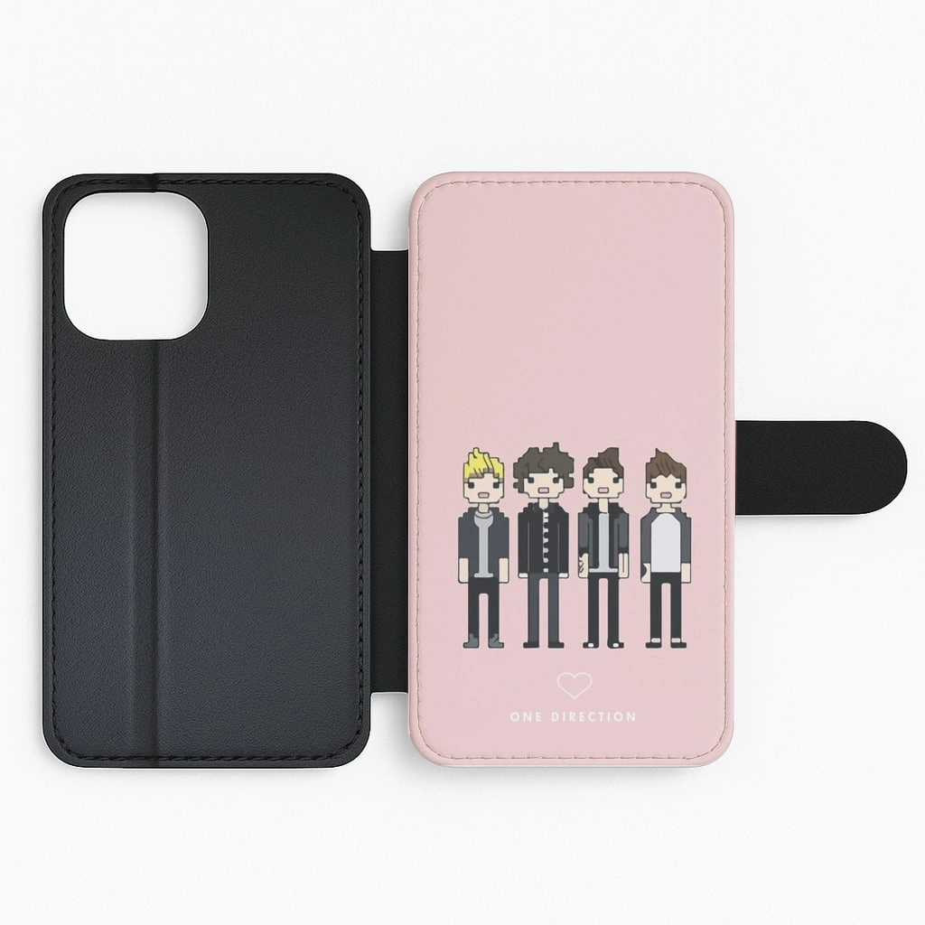 Cartoon One Direction Flip / Wallet Phone Case Minimal Feel Trendy Layer