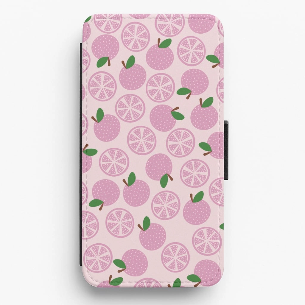 daily accessory Textured Grapefruit Pattern Flip / Wallet Phone Case