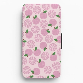 daily accessory Textured Grapefruit Pattern Flip / Wallet Phone Case