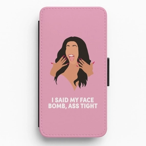 Shock Resistant Luxury Build Cardi B - Ass Tight Flip / Wallet Phone Case