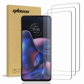 Rugged Frame Design Minimal Aesthetic Touch Moto Edge (2022) (3 Per Pack) Rome Tech 2.5D Glass Screen Protector