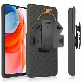 Water Resistant Non slip grip Motorola Moto G Play (2021) Belt Clip Holster Phone Case