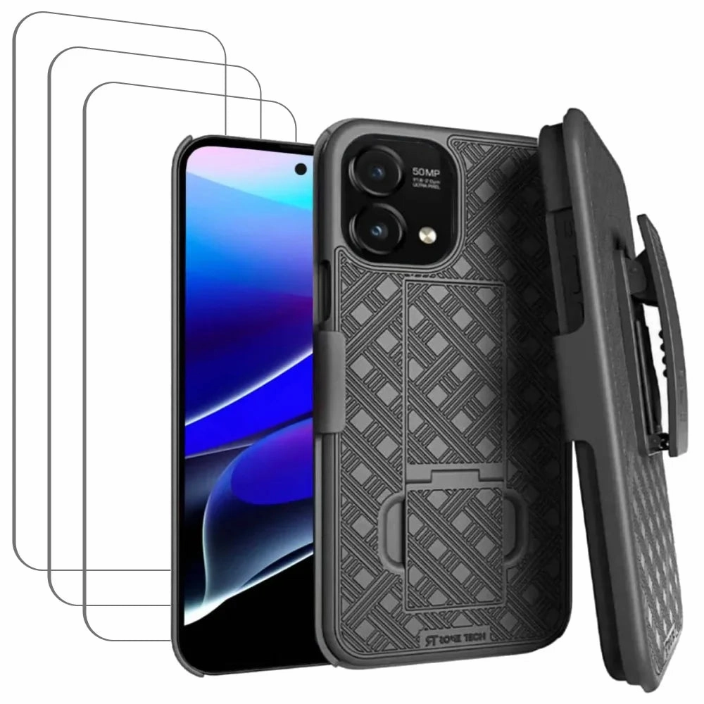 Motorola Moto G Stylus 5G (2024) Belt Clip Holster Phone Case Travel Accessory