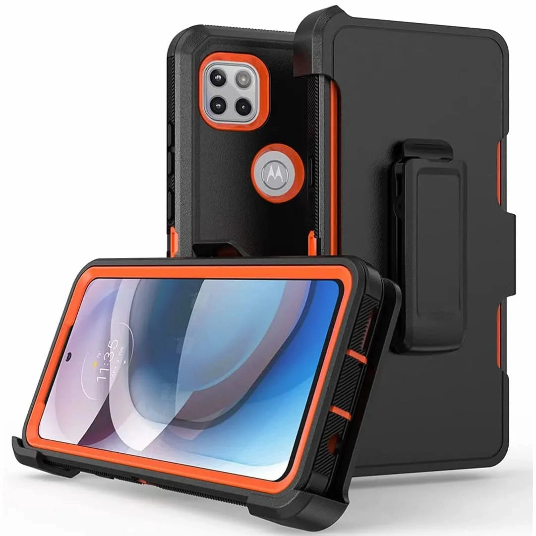 easy installation Clear Pattern Motorola Moto One 5G Ace Defender Case