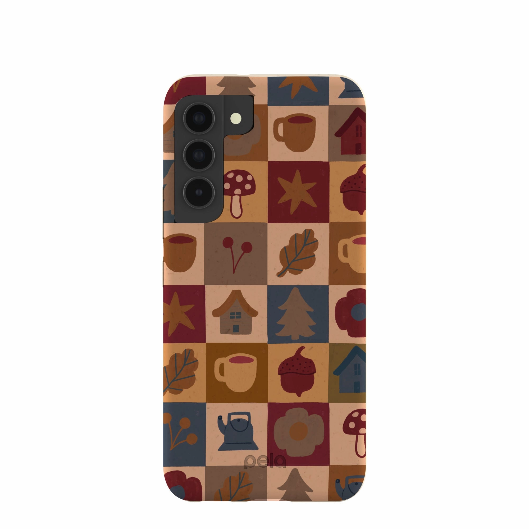 London Fog Rustic Grid Samsung Galaxy S22 Case Daily Carry Flexible Surface Texture