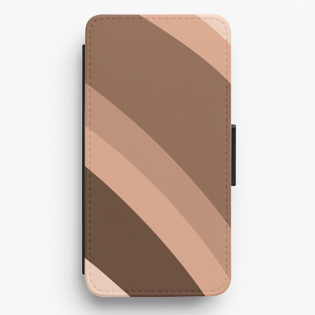 Nude Rainbow Flip / Wallet Phone Case Soft Interior Tight Fit