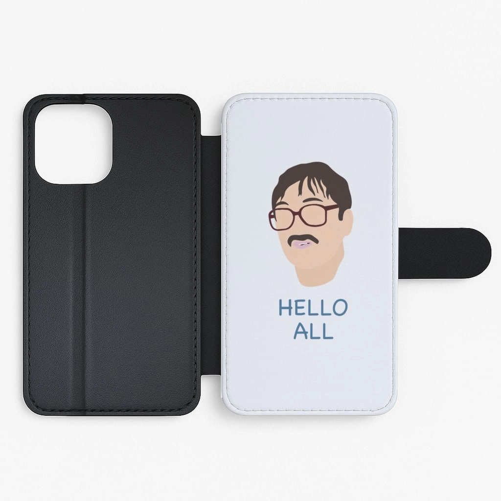 Reusable Material Screen Bumper Hello All - FND Flip / Wallet Phone Case