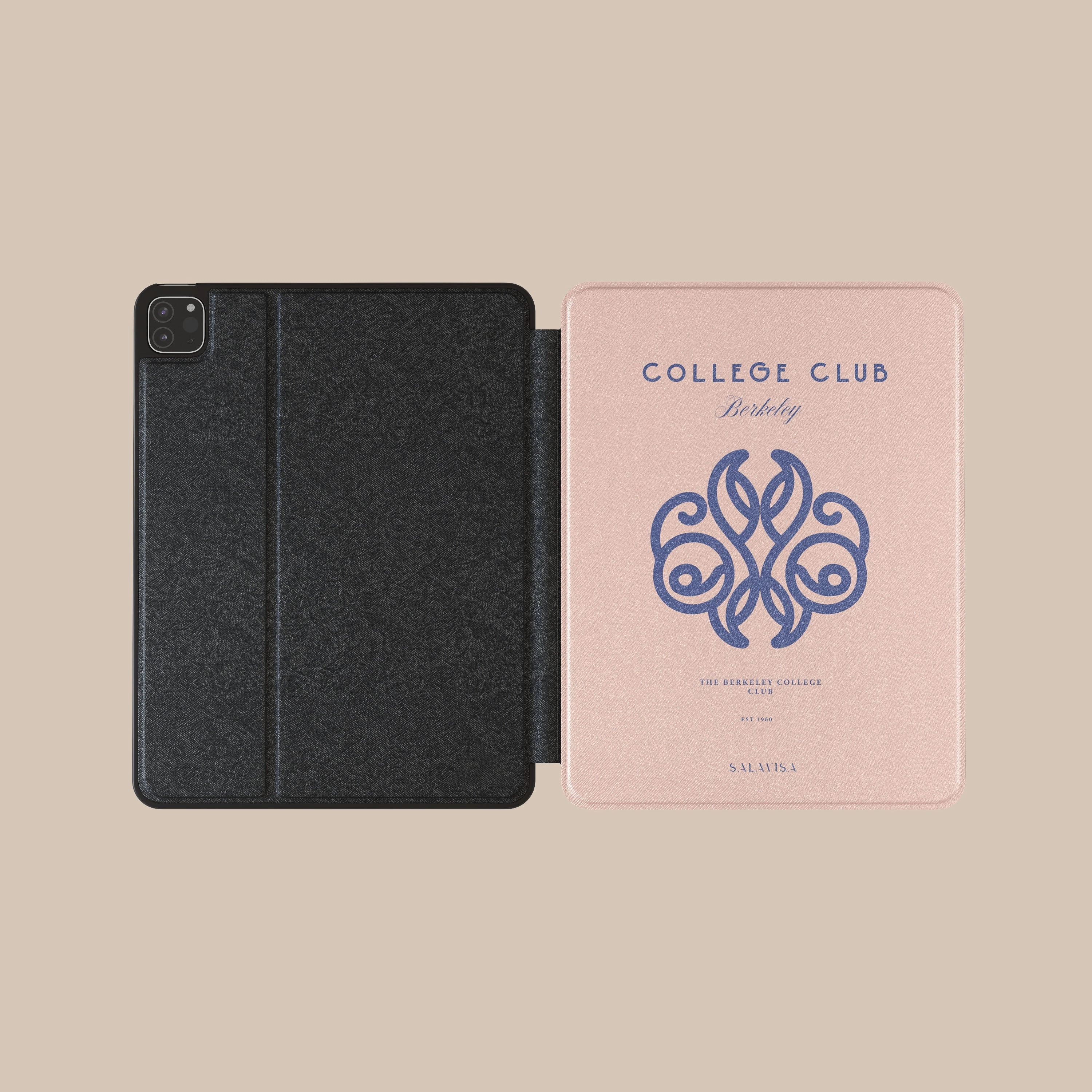 Pink College Club iPad Case durable cover for tablets thin magnetic protector
