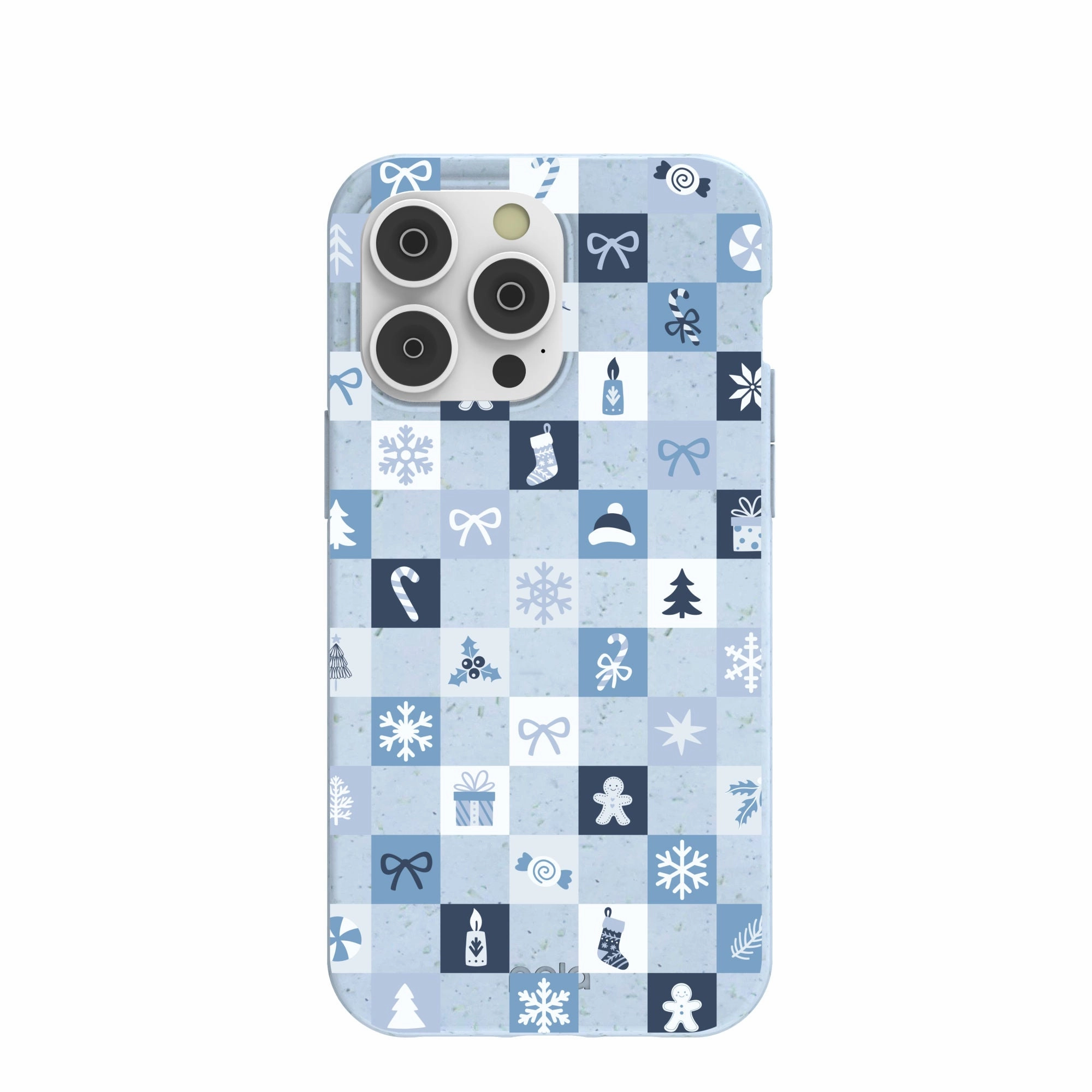 Light Edge Powder Blue Winter Quilt iPhone 14 Pro Max Case