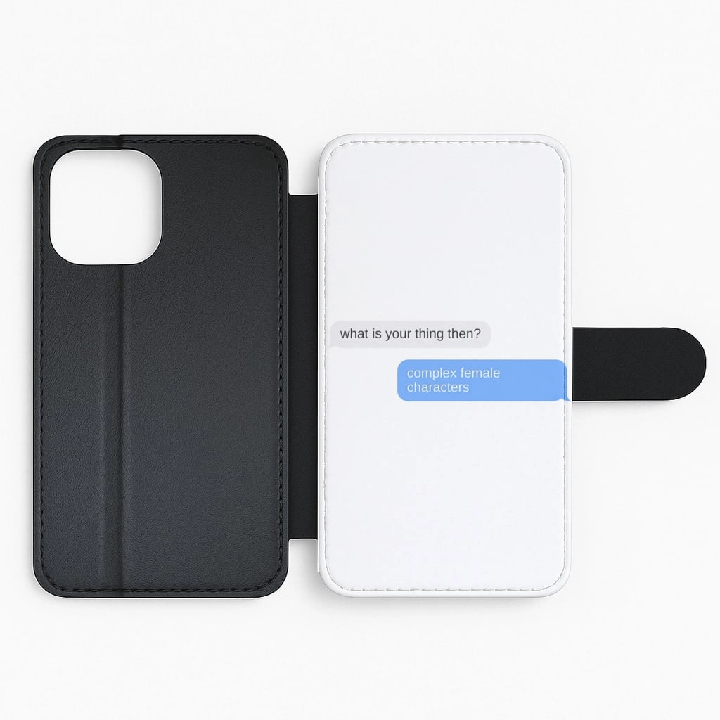 Complex Female Characters Text - Sex Education Flip / Wallet Phone Case Cushioned Edge Unique Pattern