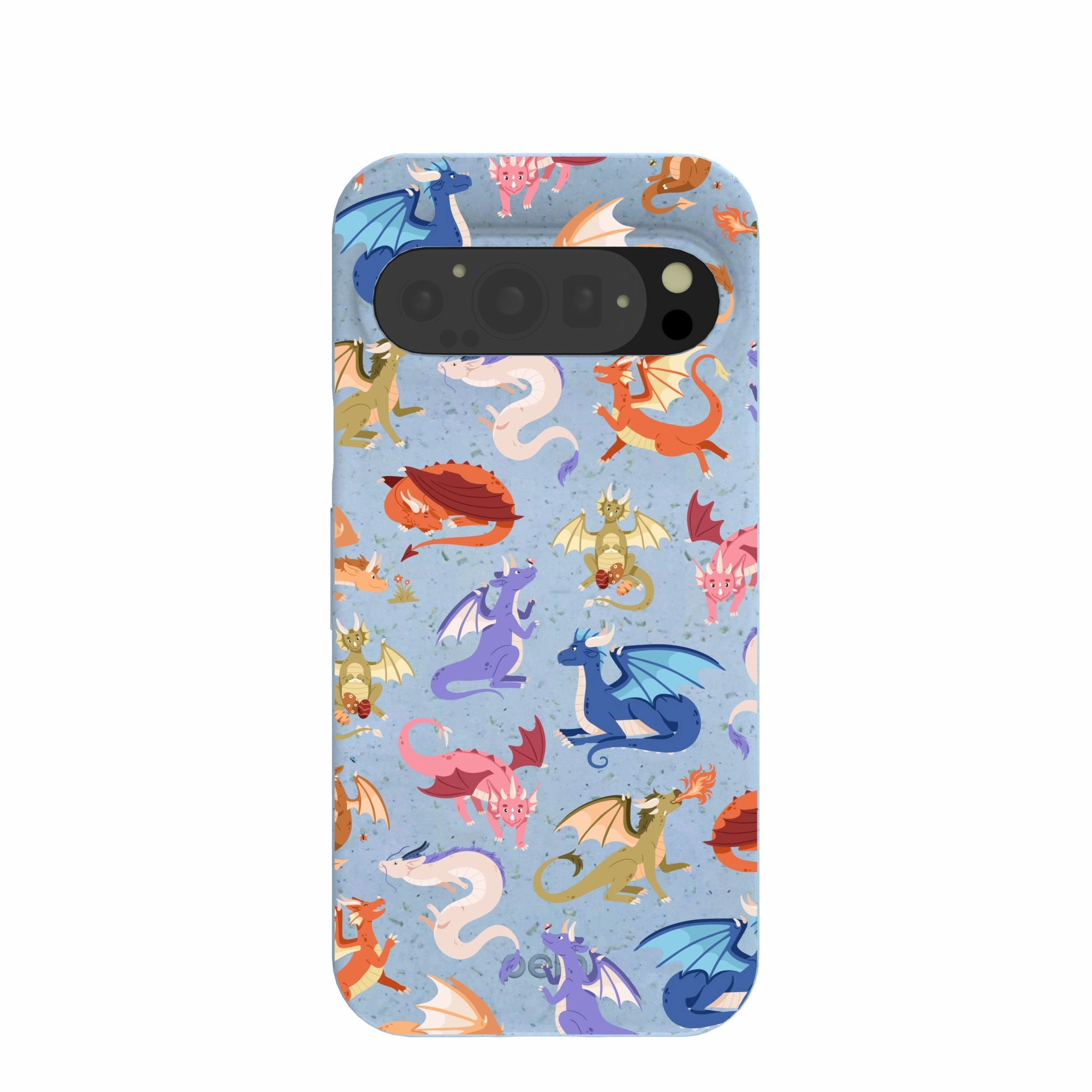 Hybrid Shield Soft Pattern Layer Powder Blue Dragon Cuties Google Pixel 9/9 Pro Case