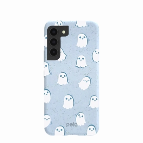 Raised Bezels Powder Blue Ghostly Samsung Galaxy S22 Case