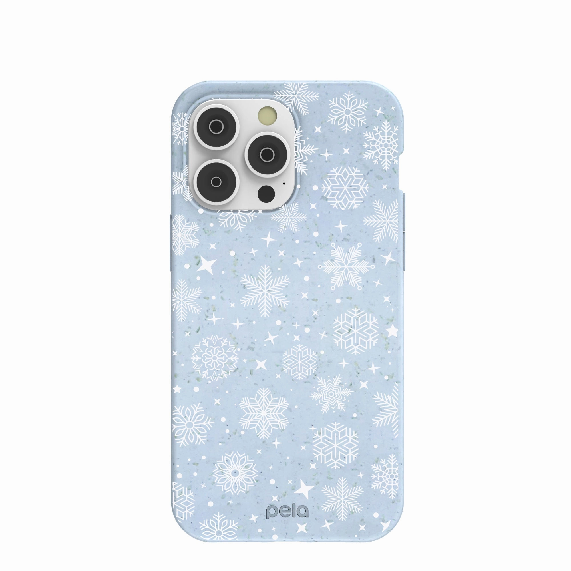 Powder Blue Let it Snow iPhone 14 Pro Max Case Fashion Touch