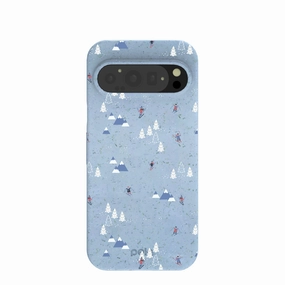 Powder Blue Ski Pass Google Pixel 9/9 Pro Case Ultra light Rugged Build