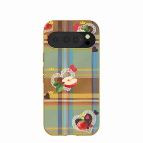 Honey Apple Plaid Google Pixel 10/10 Pro Case Hybrid Material Build Handcrafted Design
