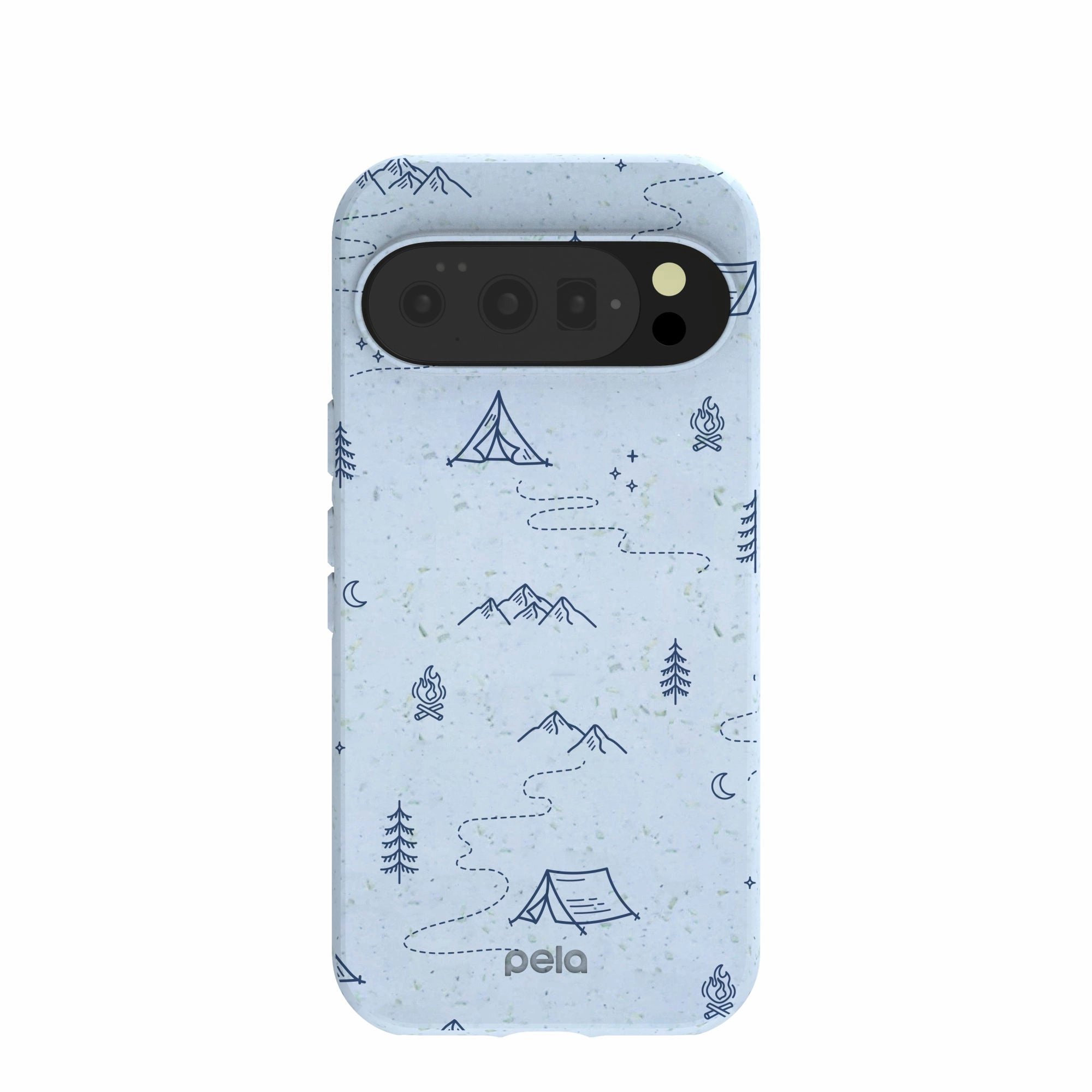 Powder Blue Camp Nights Google Pixel 10/10 Pro Case Premium Detail Finish