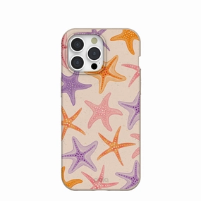 Resistant Layer Stylish Layer Texture Seashell Starfish Parade iPhone 15 Pro Max Case