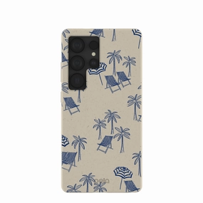 London Fog Coastal Lounging Samsung Galaxy S25 Ultra Case Minimal Texture Premium Grip