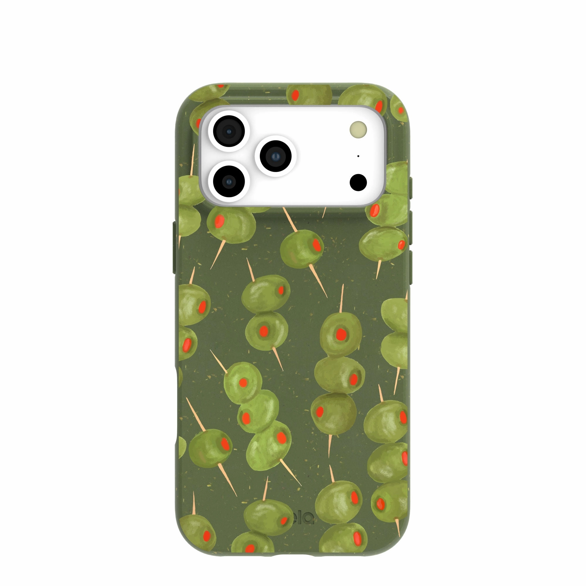 Cushioned Edge Desk Companion Forest Floor Olive Hour iPhone 17 Pro Max Case