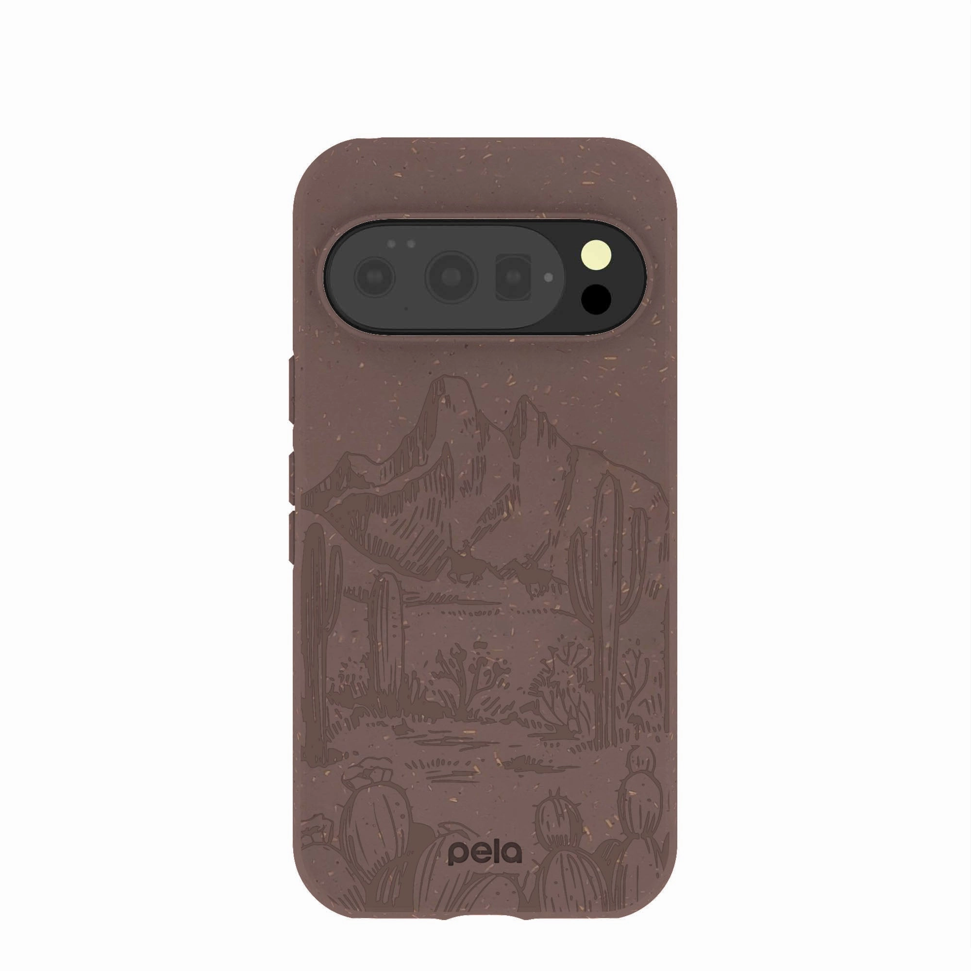 Chocolate Brown Desert Run Google Pixel 10/10 Pro Case Hybrid Finish