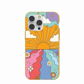 Stylish Touch Unique Artwork Honey Into the Sunset iPhone 14 Pro Max Case
