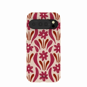 Seashell Flower Stack Google Pixel 10/10 Pro Case Modern Texture Build Clear Back